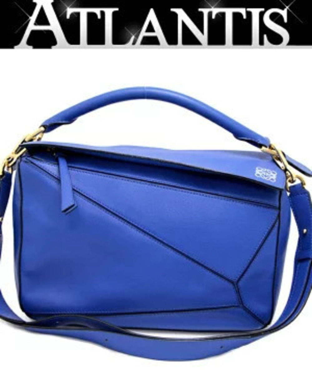 Loewe Puzzle Bag Leather Blue